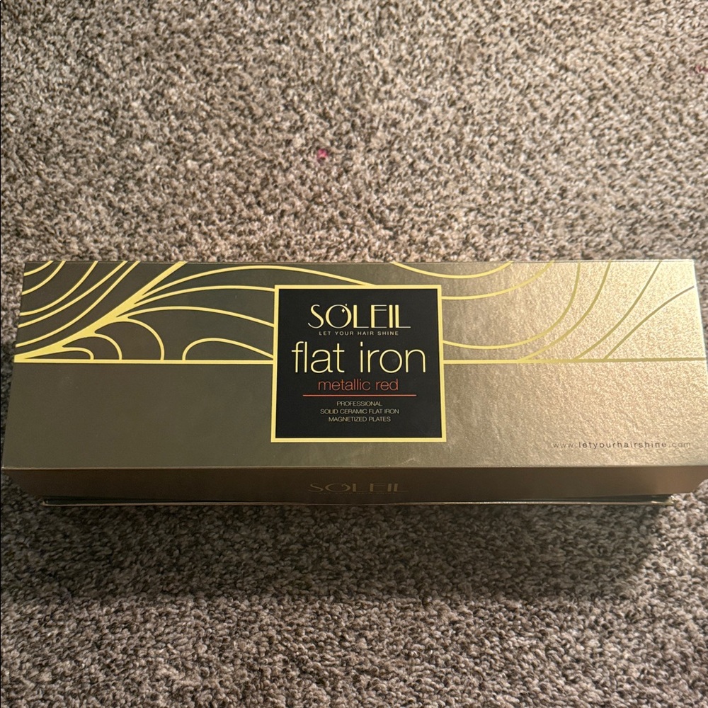 Metallic Red Flat Iron